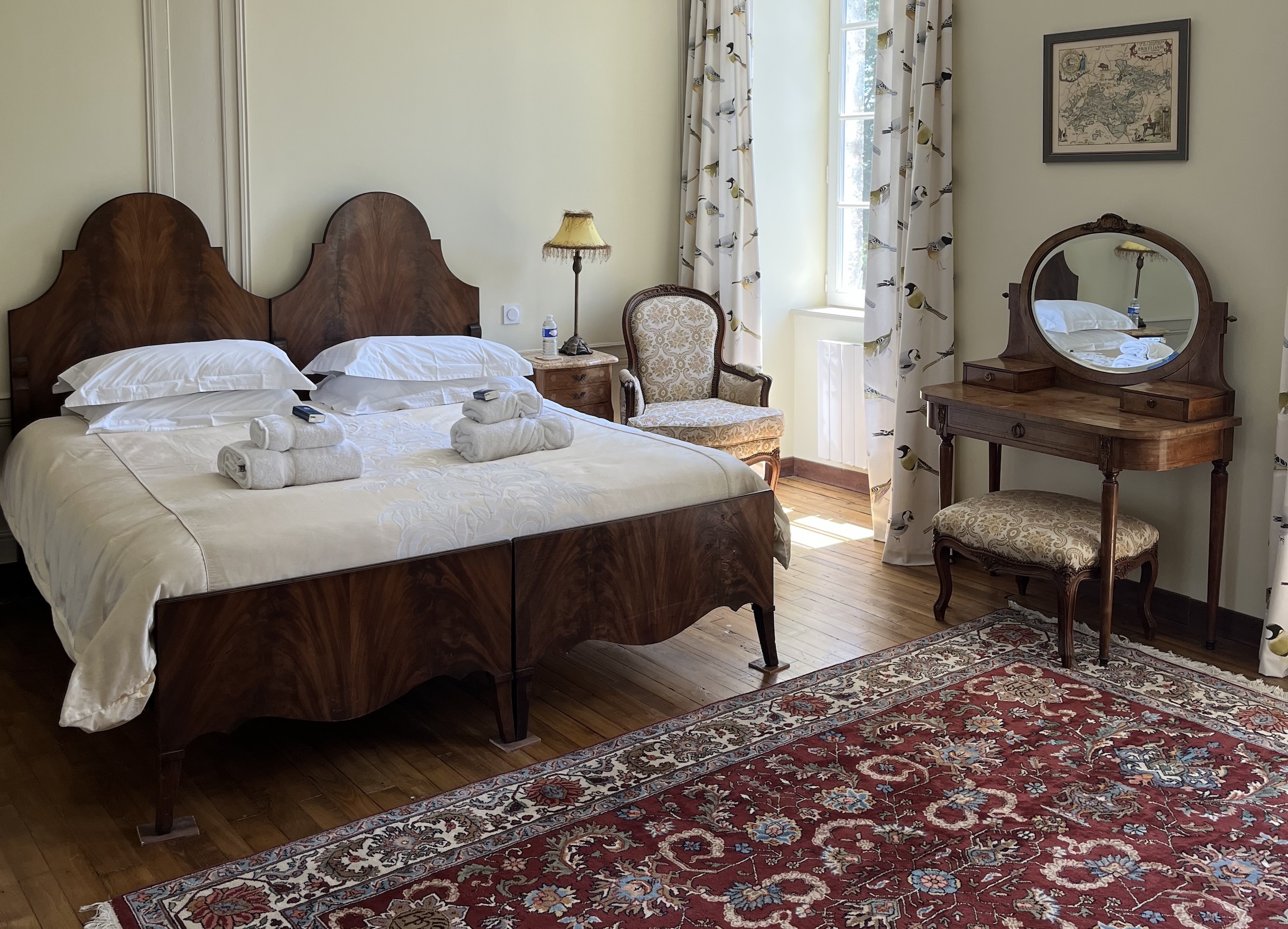 Grande chambre Brocéliande, château d'hôtes de la Ville Voisin